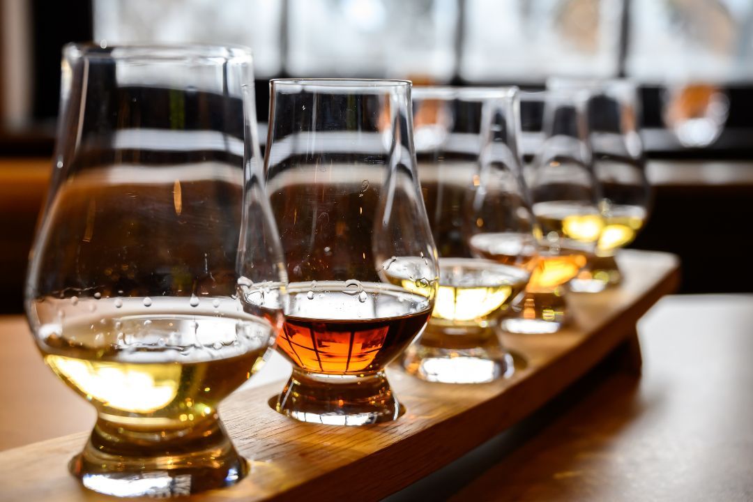 Whiskey distillery tour