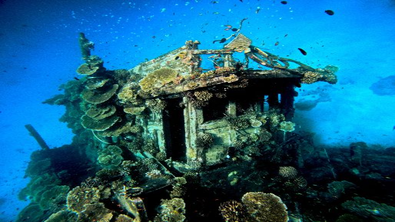 Vaavu Atoll Shipwreck + Thinadhoo